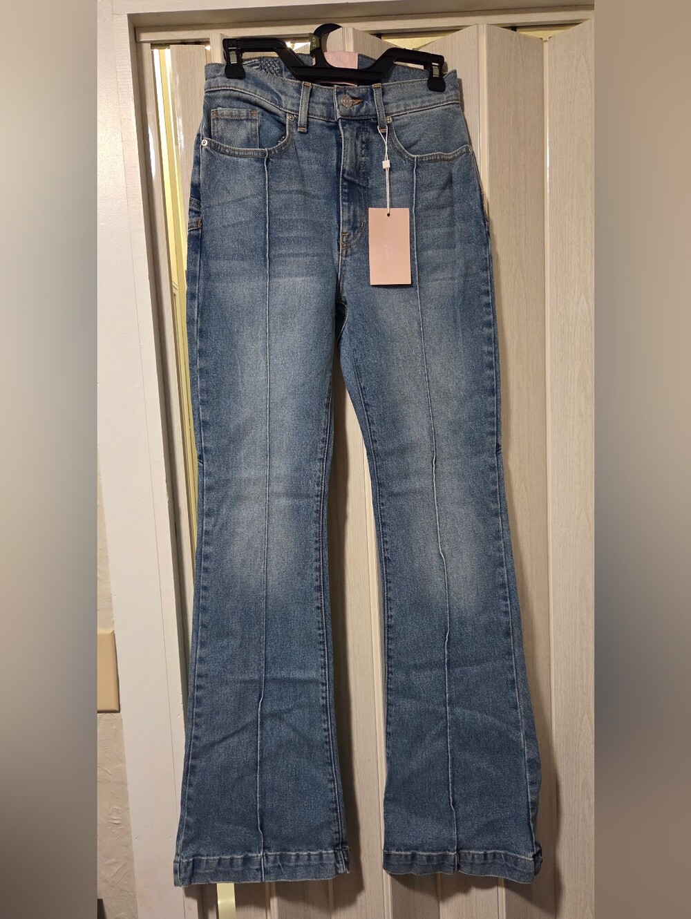 Revice Venus Denim Flares In Eclipse Wash Size 28